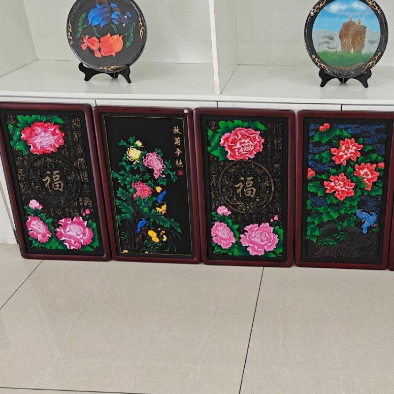Painel de arte de parede de carbono ativado